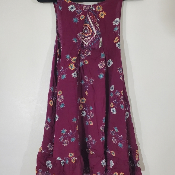 Free People Annka Boarder Slip Dress Black Multi Boho Size Med - Picture 12 of 12